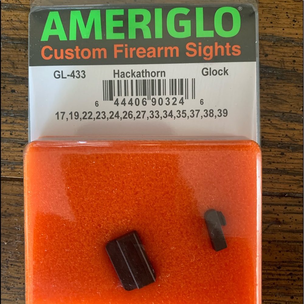 Ameriglo Hackathorn sights for Glocks